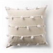 Mercana Erica 20 X 20 Cream With White Detail Decorative Pillow Cover