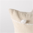 Mercana Erica 13 X 21 Cream With White Detail Decorative Pillow Cover