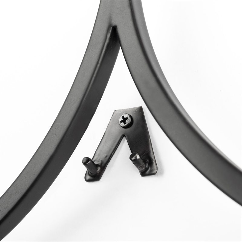 Mercana Lyra Ii Wall-Mounted Candle Holder in Black