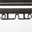 Mercana Chriselle Black Metal And Glass Two Tier Bar Cart