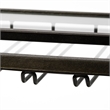 Mercana Chriselle Black Metal And Glass Two Tier Bar Cart