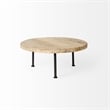 Mercana Cedric Round Decorative Display Stand in Black And Black