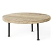 Mercana Cedric Round Decorative Display Stand in Black And Black