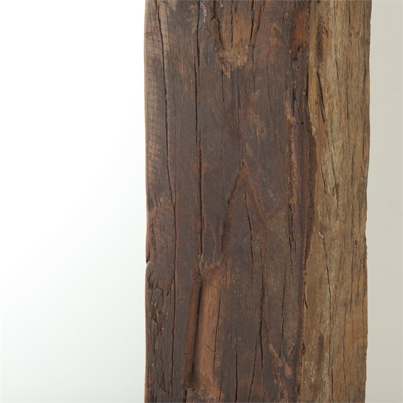 Mercana Gerome 28 X 48 Brown Wood Frame Rectangular Wall Mirror