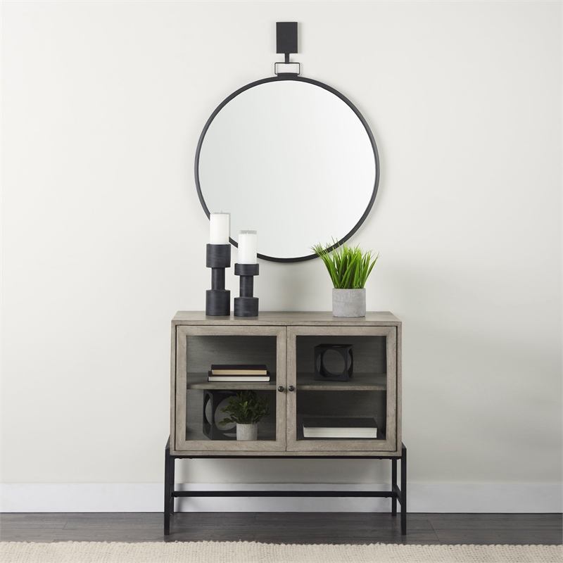 Mercana Bolton I 3.9L X 3.9W X 10.6H Black Metal Table Candle Holders