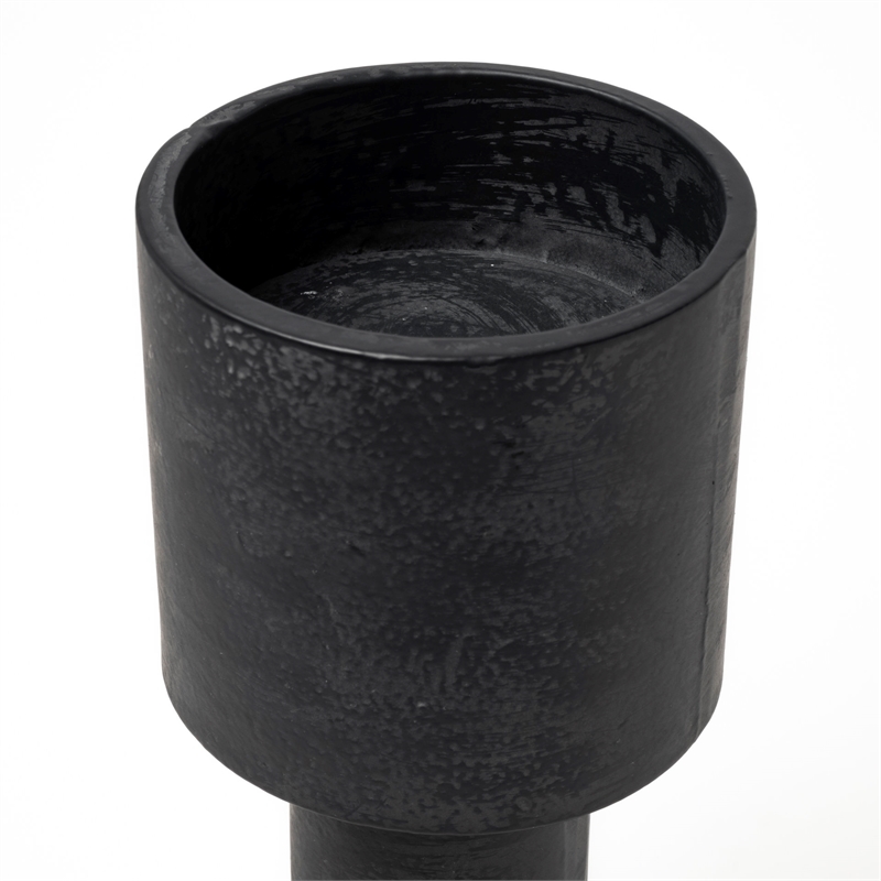 Mercana Bolton I 3.9L X 3.9W X 10.6H Black Metal Table Candle Holders