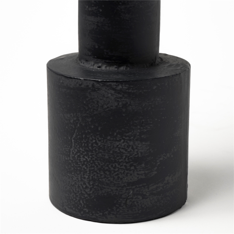 Mercana Bolton I 3.9L X 3.9W X 10.6H Black Metal Table Candle Holders