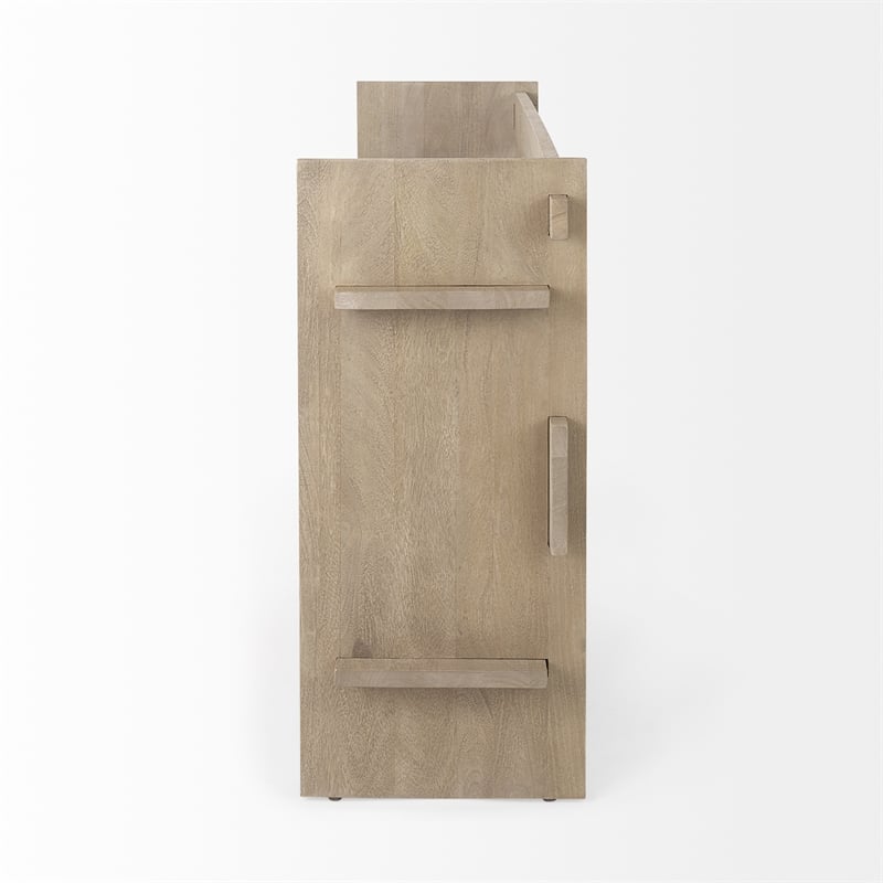 Mercana Aida Light Gray Wood Console Table