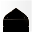 Mercana Giovanna 23.6L X 1.2W X 48.8H Gold Metal Frame Ogee Arch Vanity Mirror