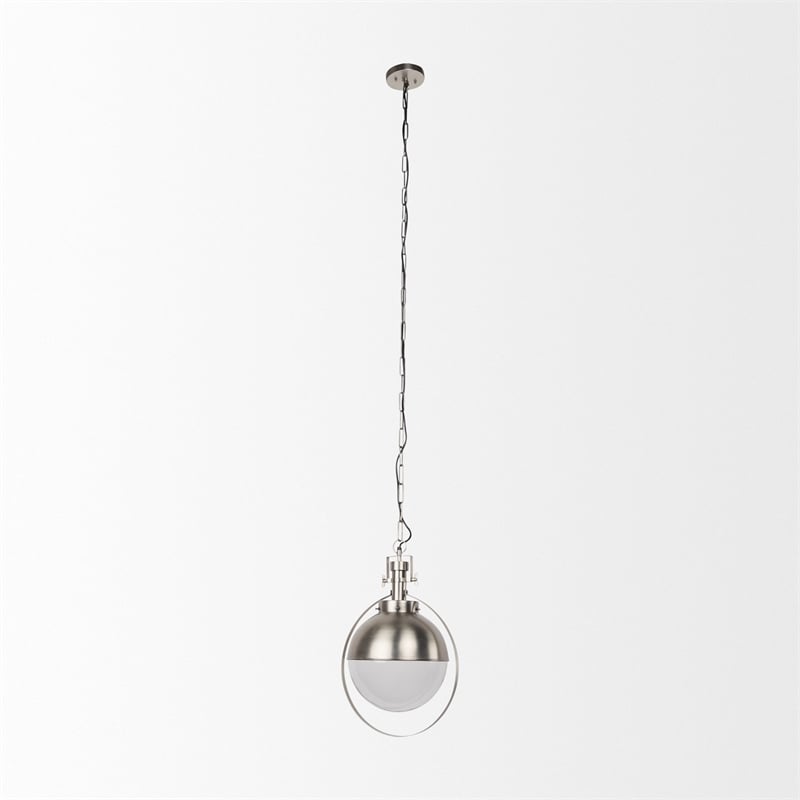 Mercana Leighton 15.0L X 15.0W X 20.0H Antique Nickel Pendant Light