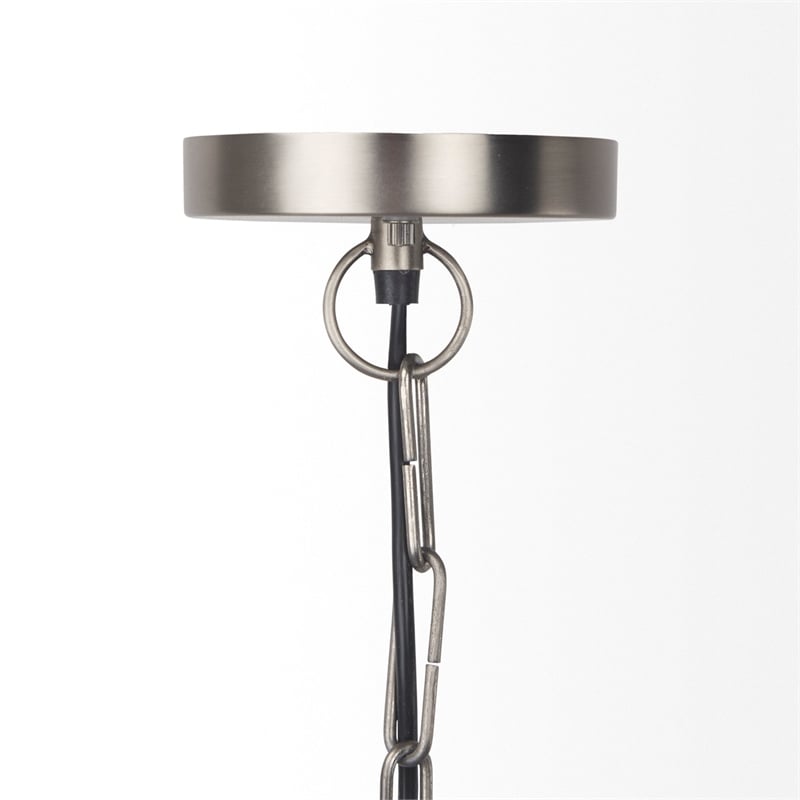 Mercana Leighton 15.0L X 15.0W X 20.0H Antique Nickel Pendant Light