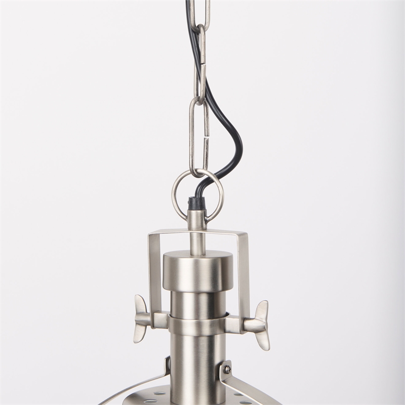 Mercana Leighton 15.0L X 15.0W X 20.0H Antique Nickel Pendant Light