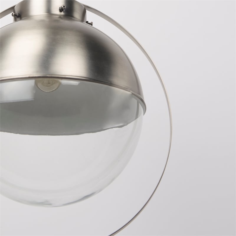 Mercana Leighton 15.0L X 15.0W X 20.0H Antique Nickel Pendant Light
