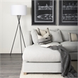 Mercana Thalia Fabric Striped And Fringed Decorative Pillow Cover Black/Beige