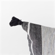 Mercana Kimia Fabric Herringbone Decorative Pillow Cover in White/Black