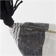 Mercana Kimia Fabric Herringbone Decorative Pillow Cover in White/Black