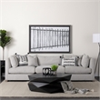 Mercana Kimia Fabric Herringbone Decorative Pillow Cover in White/Black