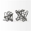 Mercana Henderson 10.4L X 8.3W X 7.7H Black Metal Paperclip Decorative Object
