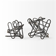 Mercana Henderson 12.2L X 9.1W X 9.1H Black Metal Paperclip Decorative Object