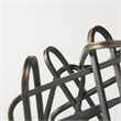 Mercana Henderson 12.2L X 9.1W X 9.1H Black Metal Paperclip Decorative Object