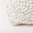 Mercana Farida 6.0L X 16.0W X 16.0H Light Gray Wool And Polyester Patterned Pouf