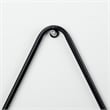 Mercana Khufu Brown Wood W/ Black Metal Triangular Hanging Shelves in Set Of 3