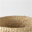 Mercana Sivannah Light And Medium Brown Striped Seagrass Round Basket (Set Of 3)