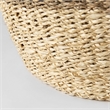 Mercana Sivannah Light And Medium Brown Striped Seagrass Round Basket (Set Of 3)