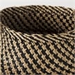 Mercana Gaia Light/Dark Brown Cross Patterend Belly Seagrass Basket in Set Of 3