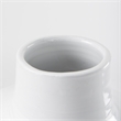 Mercana Amos White And Dark Beige Color Blocked Ceramic Floor Vase