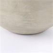Mercana Amos White And Dark Beige Color Blocked Ceramic Floor Vase