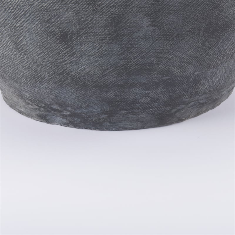 Mercana Zuma 27.2L X 20.5W X 31.9H Dark Gray Ceramic Floor Vase