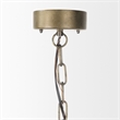 Mercana Kiley Warm Wood Basket Lantern Pendant Light Brown