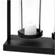 Mercana Erlen Matte Black Metal Hanging Votive Five Candle Table Candle Holder