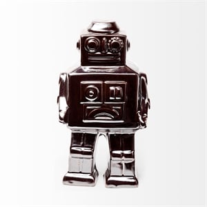 Mercana Robby 4L X 3W Bronze Polished Robot in Silver