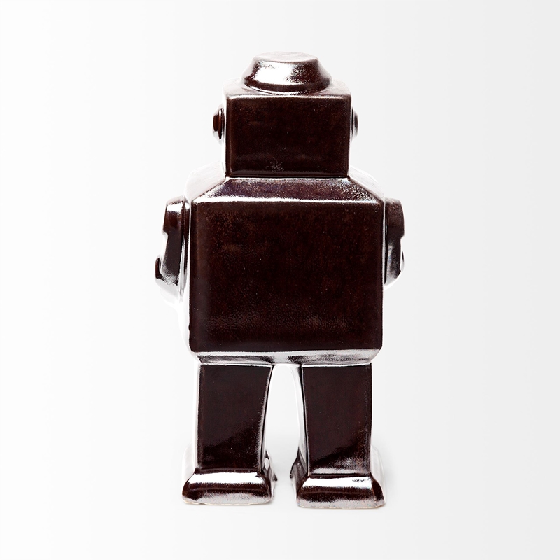 Mercana Robby 4L X 3W Bronze Polished Robot in Silver