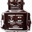 Mercana Robby 4L X 3W Bronze Polished Robot in Silver