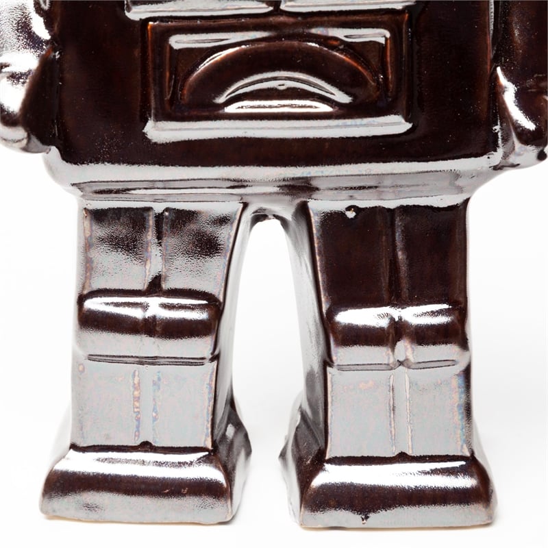 Mercana Robby 4L X 3W Bronze Polished Robot in Silver