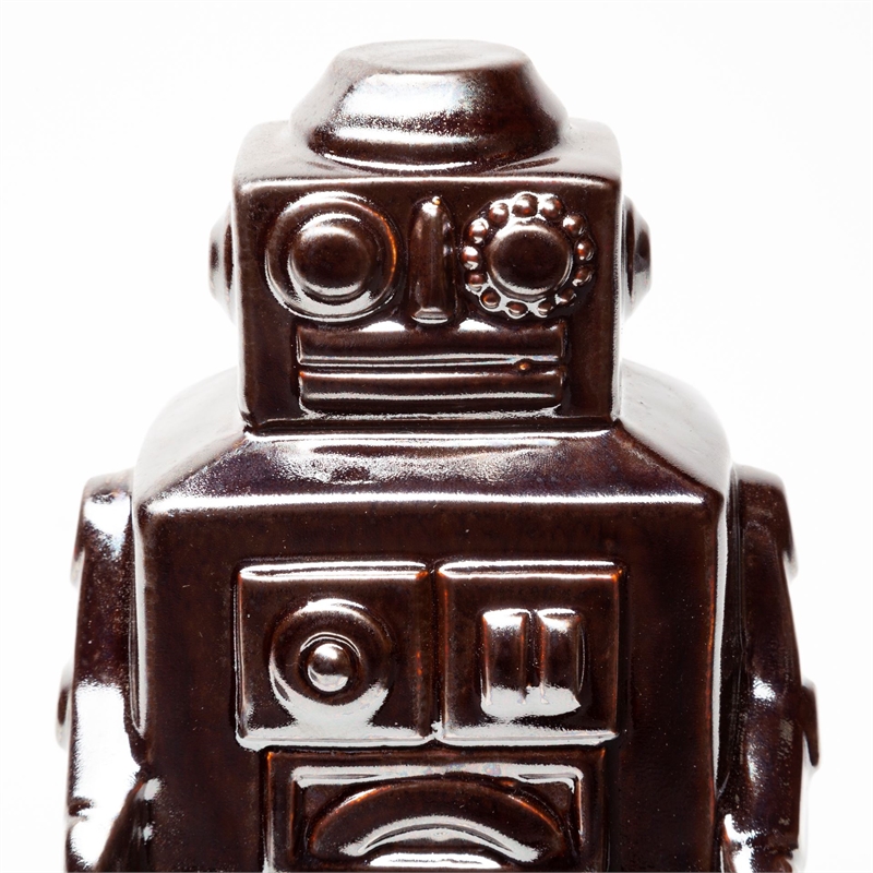 Mercana Robby 4L X 3W Bronze Polished Robot in Silver