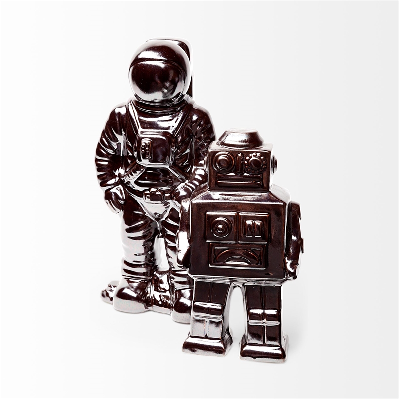 Mercana Aldrin 4L X 4W Bronze Electroplated Astronaut in Silver
