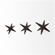 Mercana Rhea Brown Cast Iron Small Medium Large Jacks (Set Of 3)