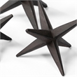 Mercana Rhea Brown Cast Iron Small Medium Large Jacks (Set Of 3)