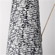 Mercana Colette Large Black/White Patterned Vase