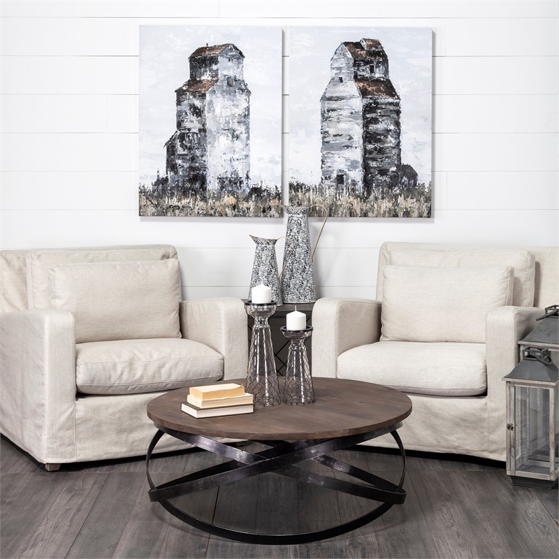 Mercana Colette Large Black/White Patterned Vase