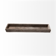 Mercana Vernon Large 36L X 7W Brown Reclaimed Wood Tray