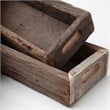 Mercana Vernon Large 36L X 7W Brown Reclaimed Wood Tray