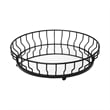 Mercana Helena 20L X 20W Black Metal Mirrored Bottom Round Serving Tray