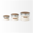 Mercana Alani (Set Of 3) White Metal Storage Boxes