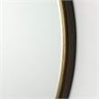 Mercana Piper 35.8L X 1.0W X 35.8H Small Gold Metal Round Wall Mirror