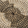 Mercana Luna Large Light Brown Seagrass Round Wall Hanging Plate